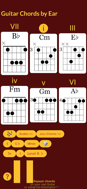 Guitar Chords by Ear Screenshot 2