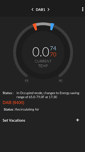 Occupant App 75F Screenshot 1