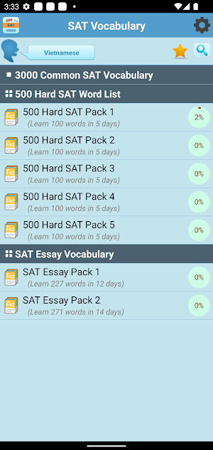 4000 SAT Vocabulary Screenshot 0