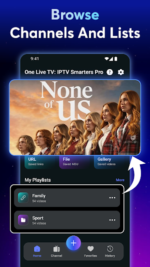 One Live TV: IPTV Smarters Pro Screenshot 1