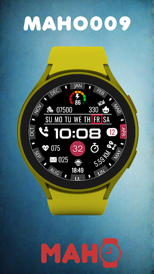 MAHO009 Wear OS Watch Face Screenshot 1