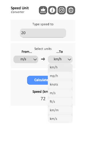 Speed Units Converter Screenshot 2