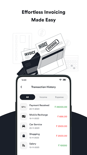 Invoice Make: Expense Tracker Screenshot 1