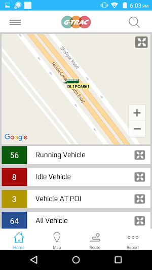 Gtrac Dashboard Screenshot 1