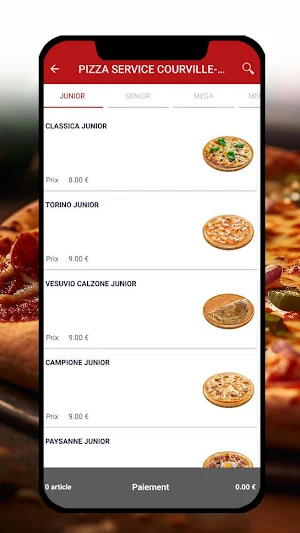 pizza service COURVILLE Screenshot 2