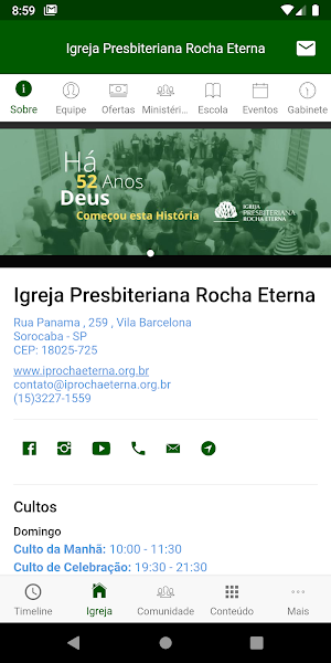 Igreja Presbiteriana Rocha Eterna Screenshot 2