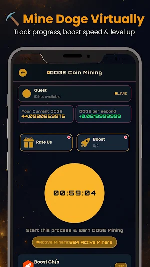 Doge Mining: Crypto Miner Screenshot 1