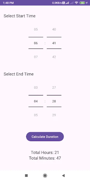 Time Duration Calculator Screenshot 2