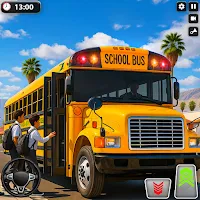 US School Bus Driver Bus Game