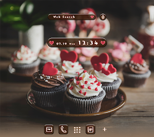 Lovely Cupcakes Theme +HOME Screenshot 0