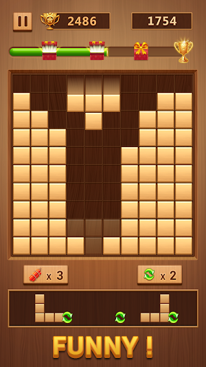 Wood Block - Classic Block Puzzle Game Screenshot 1