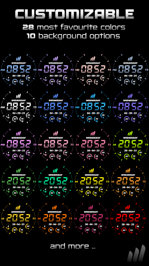 NW Orbit Wear OS Watch Face Screenshot 1