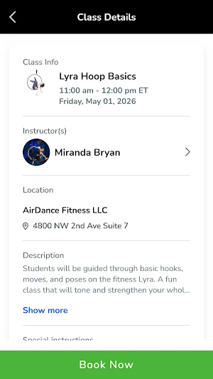 AirDance Fitness Screenshot 1