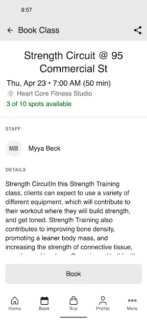 Heart Core Pilates Fitness Screenshot 2