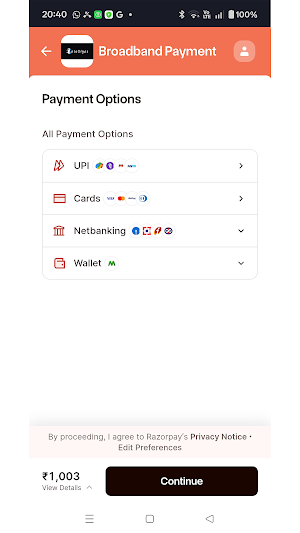 iBroadband Screenshot 1