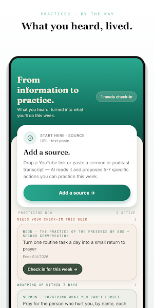 Practiced — Sermon to Action Screenshot 0