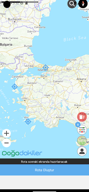 Doğadakiler Rota Plan Screenshot 2