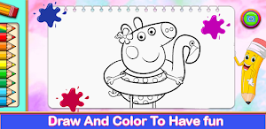 Peppo Piglet Coloring Book Screenshot 2