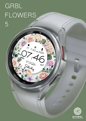 GRBL Flowers 5 Watchface Screenshot 1