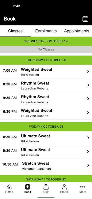 Sweat Studio Miami Screenshot 1