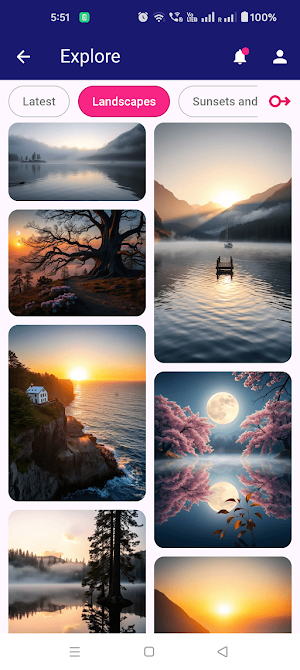 InspirePix - AI Image Explorer Screenshot 1