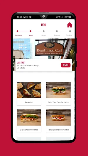 Boar's Head Cafe Ordering Screenshot 2