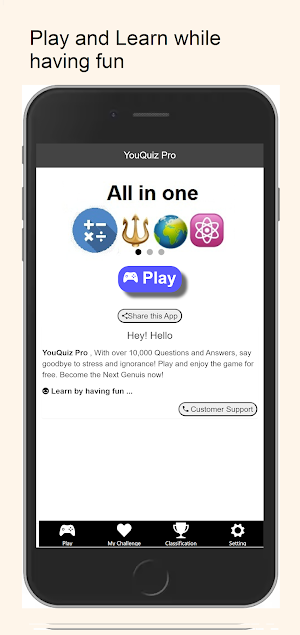 Random Trivia Quizzes Game Screenshot 0