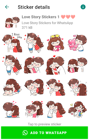 Love Story Stickers Screenshot 1