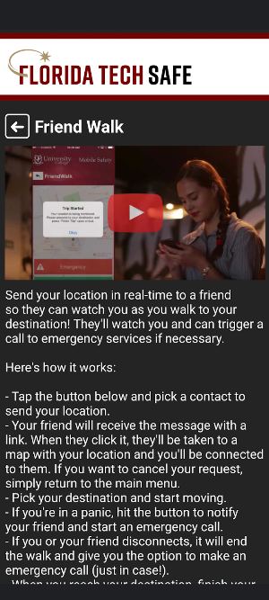 Florida Tech Safe Screenshot 2