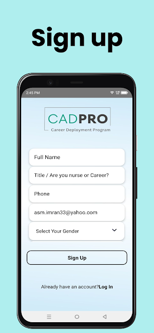 CADPRO Candidate App Screenshot 0