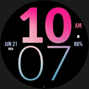 Big Beauty Pink Watch Face Screenshot 3