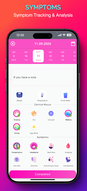 Day by Day Period Tracking Screenshot 3