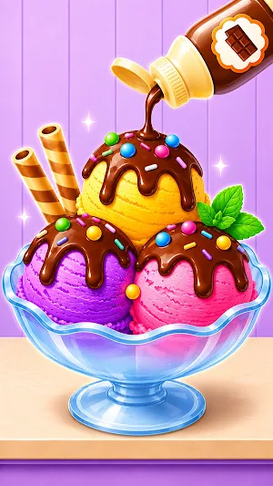 DIY Ice Cream Cooking Game Screenshot 1