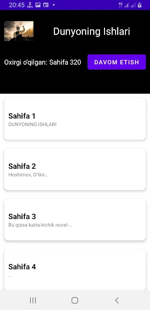 Dunyoning Ishlari Screenshot 1
