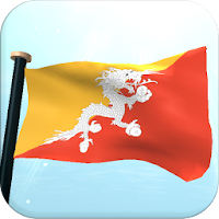 Bhutan Flag 3D Live Wallpaper