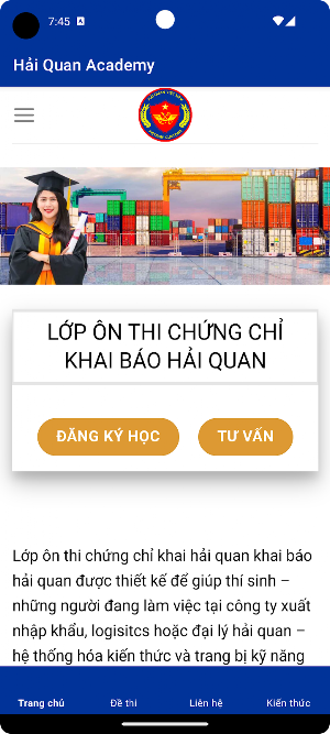 Hải quan Academy Screenshot 0