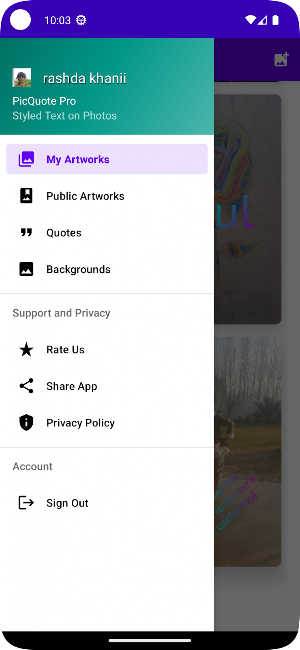 PicQuote Lite Screenshot 2
