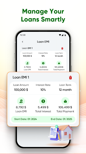 Loan EMI Calculator - Mortgage Screenshot 2