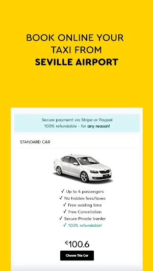Seville Airport Taxi Screenshot 1
