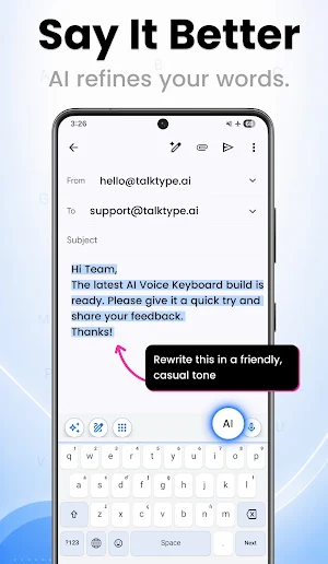AI Voice Keyboard & Writer Screenshot 3
