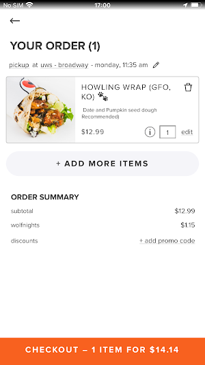 Wolfnights Gourmet Wraps Screenshot 3