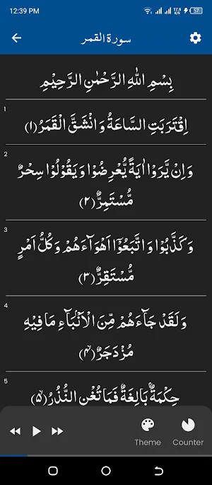 Surah Qamar (سورة القمر) Screenshot 1