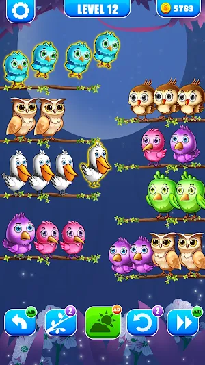 Color Bird Sort - Puzzle Games Screenshot 2