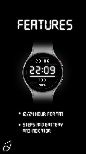 Simple Glow Watch Face Screenshot 1