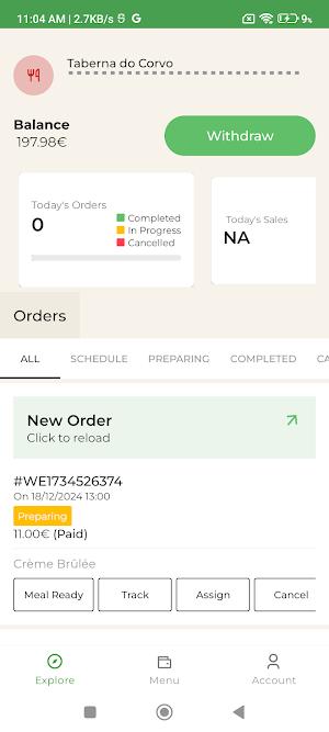 Watzeat Merchant Screenshot 0
