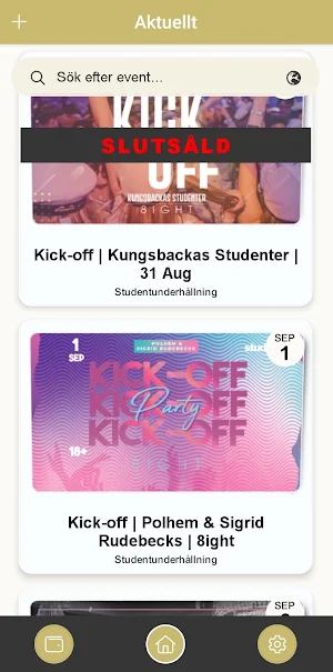 Studentunderhållning Screenshot 2