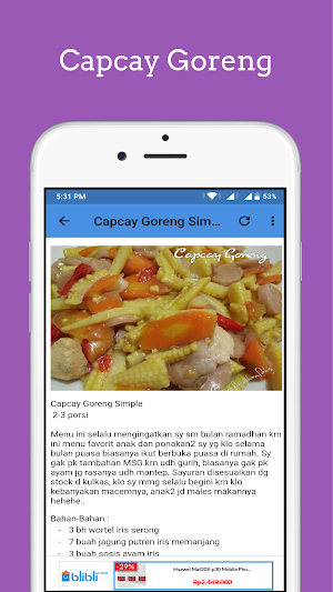 Resep Jawa Menu Sayur Harian Screenshot 2