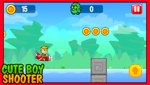 Cute Boy Shooter Running Shoes Screenshot 2