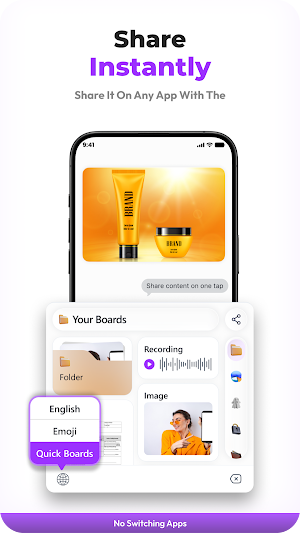 SwiftBoard: Content Keyboard Screenshot 3