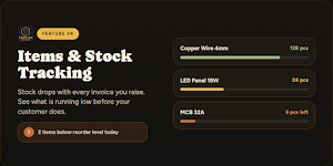 Cortina Invoice Screenshot 3